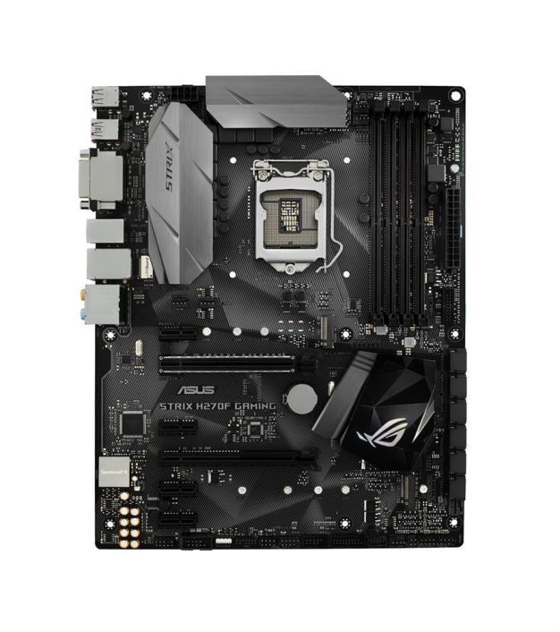 90MB0S70-M0EAY0 ASUS ROG STRIX H270F GAMING Socket LGA 1151 Intel H270 Chipset 7th/6th Generation Core i7 / i5 / i3 / Pentium / Celeron Processors Support DDR4 4x DIMM 6x SATA 6.0Gb/s ATX Motherboard
