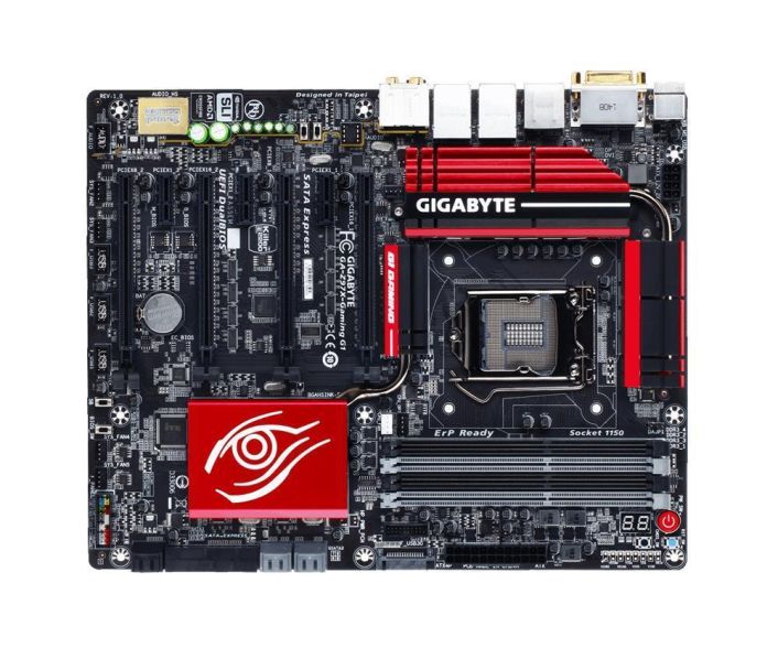 GA-Z97X-Gaming G1 (rev. 1.0) Gigabyte Socket LGA 1150 Intel Z97 Express Chipset Core i7 / i5 / i3 / Pentium / Celeron Processors Support DDR3 4x DIMM 6x SATA 6.0Gb/s Micro-ATX Motherboard  (Refurbished)