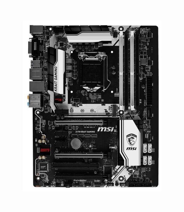 Z170 KRAIT GAMING MSI Socket LGA 1151 Intel Z170 Express Chipset 6th Generation Core i7 / i5 / i3 / Pentium / Celeron Processors Support DDR4 4x DIMM 6x SATA 6.0Gb/s ATX Motherboard (Refurbished)