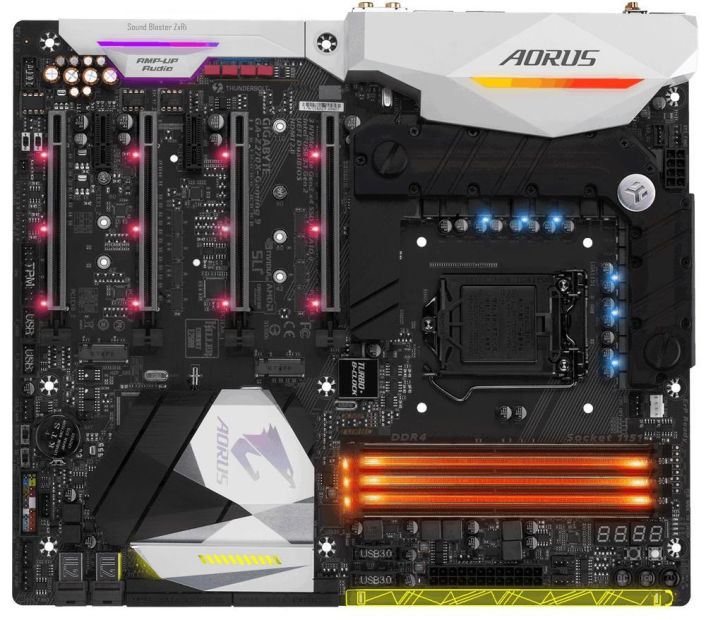 GA-Z270X-Gaming 9 Gigabyte Socket LGA 1151 Intel Z270 Express Chipset 7th/6th Generation Core i7 / i5 / i3 / Pentium / Celeron Processors Support DDR4 4x DIMM 6x SATA 6.0Gb/s Extended ATX Motherboard (Refurbished)