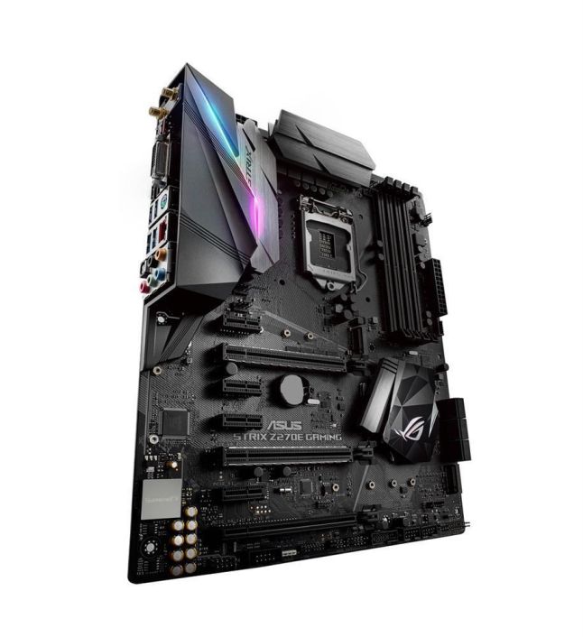 ROG STRIX Z270E GAMING Asus Socket LGA 1151 Intel Z270 Chipset Core i7 / i5 / i3 / Pentium / Celeron Processors Support DDR4 4x DIMM 6x SATA 6.0Gb/s ATX Motherboard (Refurbished)