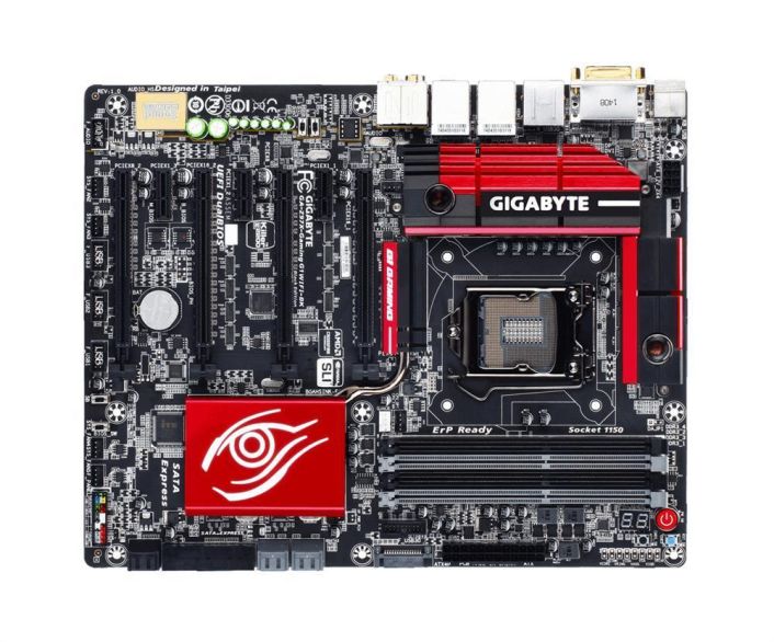 GA-Z97X-Gaming G1 WIFI-BK Gigabyte Socket LGA 1150 Intel Z97 Express Chipset Core i7 / i5 / i3 Pentium / Celeron / Processors Support DDR3 4x DIMM 10x SATA 6.0Gb/s ATX Motherboard (Refurbished)