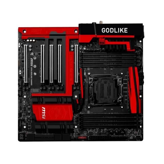 MB-X99AGOG MSI X99A GODLIKE GAMING Socket LGA 2011-3 Intel X99 Express Chipset Core i7 Extreme Edition Processors Support DDR4 8x DIMM 10x SATA 6.0Gb/s Extended-ATX Motherboard (Refurbished)