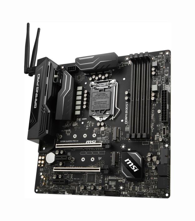 Z370M GAMING PRO AC MSI Socket LGA 1151 Intel Z370 Chipset 8th Generation Core i7 / i5 / i3 / Pentium / Celeron Processors Support DDR4 4x DIMM 4x SATA 6.0Gb/s Micro-ATX Motherboard (Refurbished)