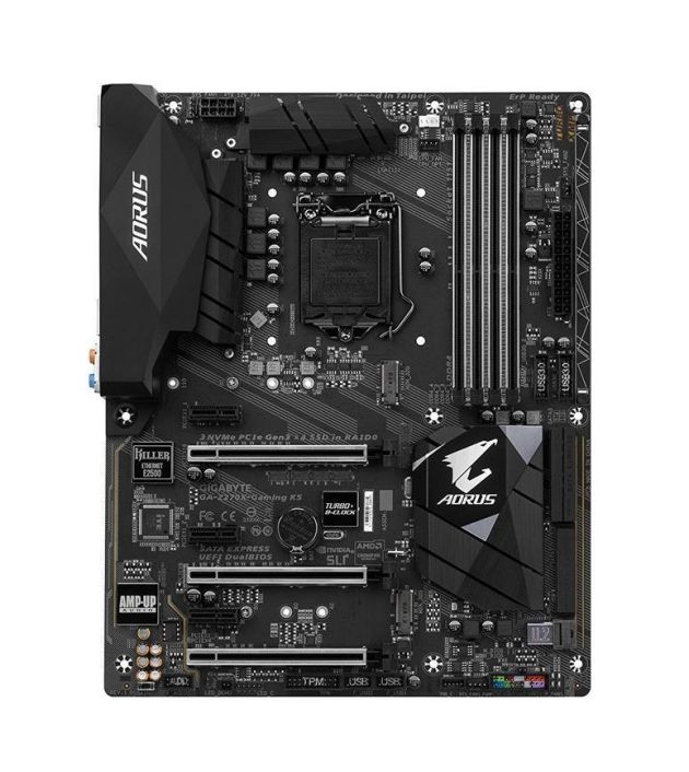 GA-Z270X-GamingK5(rev.1.0) Gigabyte Socket LGA 1151 Intel Z270 Express Chipset 7th/6th Generation Core i7 / i5 / i3 / Pentium / Celeron Processors Support DDR4 4x DIMM 6x SATA 6.0Gb/s ATX Motherboard (Refurbished) GA-Z270X-Gaming K5 (rev. 1.0)