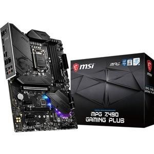 MPG Z490 GAMING PLUS MSI Socket LGA 1200 Intel Z490 Chipset Core i9 Processors Support DDR4 4x DIMM 6x SATA3 6.0Gb/s ATX Motherboard (Refurbished)