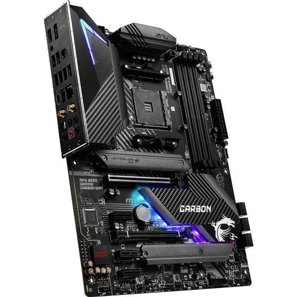 MPG B550 GAMING CARBON WIFI MSI Socket AM4 AMD B550 Chipset AMD Ryzen 5000/3000 Series Processors Support DDR4 4x DIMM 6x SATA3 6.0Gb/s ATX Motherboard (Refurbished)