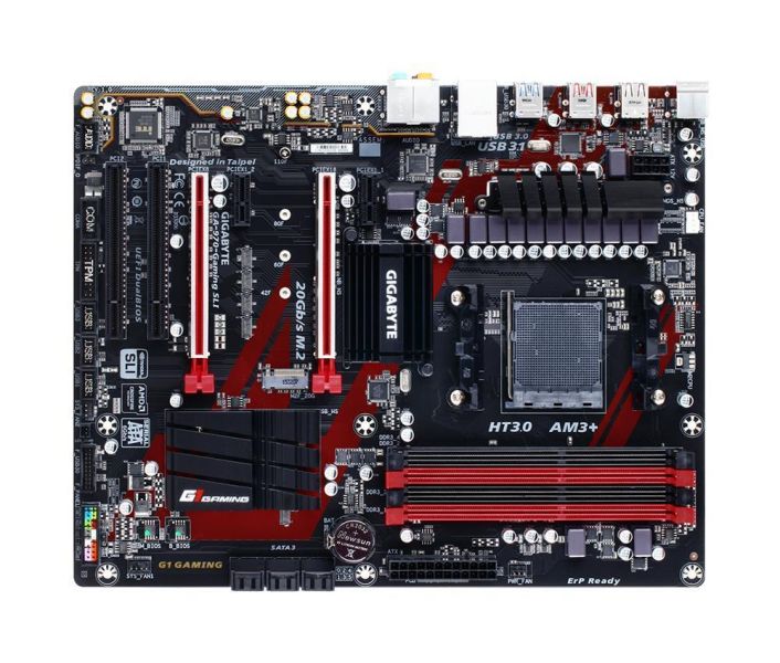 GA-970-GamingSLI(rev.1.0) Gigabyte Socket AM3+ AMD 970/ SB950 Chipset AM3+ FX/ AMD AM3 Phenom II/ Athlon II Processors Support DDR3 4x DIMM 6x SATA 6.0Gb/s ATX Motherboard (Refurbished) GA-970-Gaming SLI (rev. 1.0)