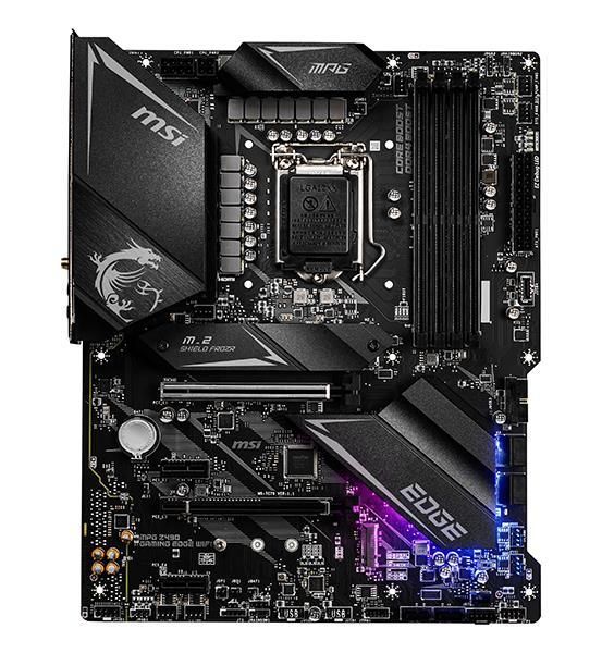 MPG Z490M GAMING EDGE WIFI MSI Socket LGA 1200 Intel Z490 Chipset Core i9 Processors Support DDR4 4x DIMM 4x SATA3 6.0Gb/s Micro-ATX Motherboard (Refurbished)