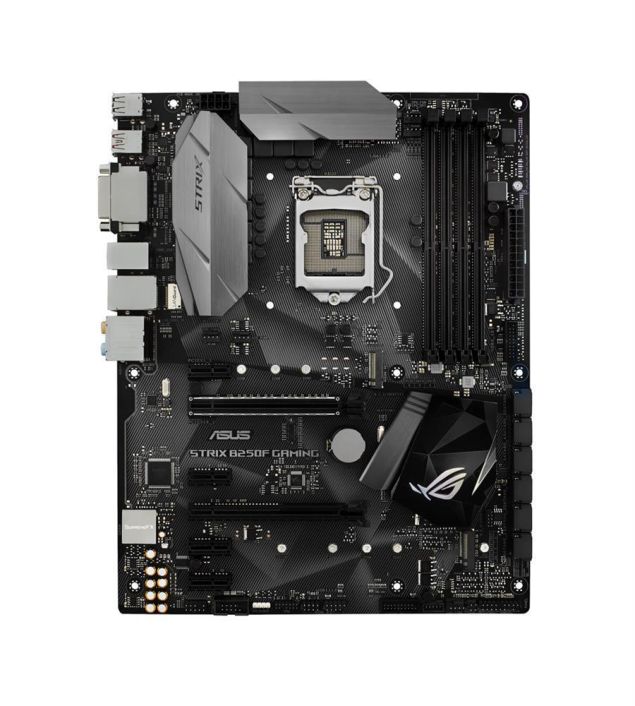ROG STRIX B250F GAMING Asus Socket LGA 1151 Intel B250 Chipset Core i7 / i5 / i3 / Pentium / Celeron Processors Support DDR4 4x DIMM 6x SATA 6.0Gb/s ATX Motherboard (Refurbished)
