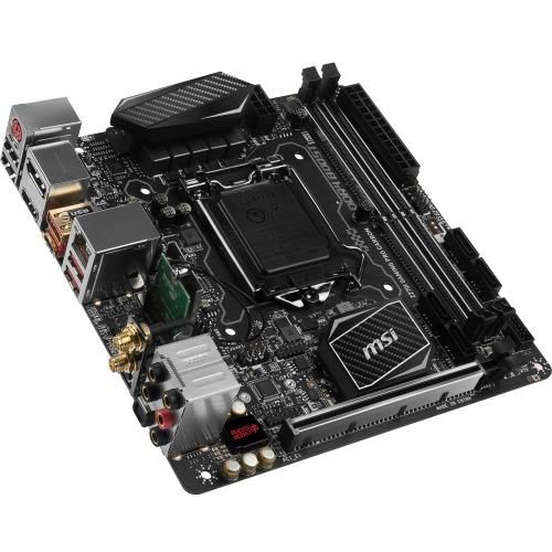 Z270I GAMING PRO CARBON AC MSI Socket LGA 1151 Intel Z270 Chipset 7th/6th Generation Core i7 / i5 / i3 / Pentium / Celeron Processors Support DDR4 2x DIMM 4x SATA 6.0Gb/s Mini-ITX Motherboard (Refurbished)