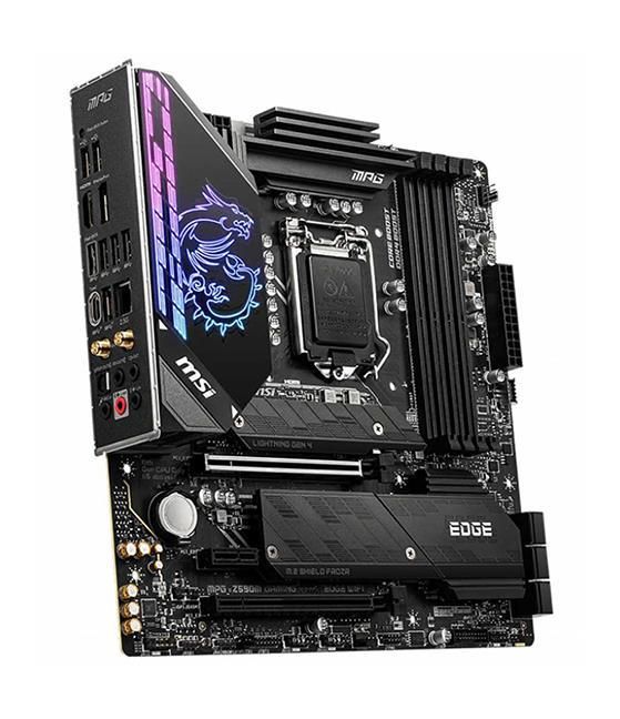 MPG Z590M GAMING EDGE WIFI MSI Socket LGA 1200 Intel Z590 Chipset 11/10th Generation Core / Pentium / Celeron Processors Support DDR4 4x DIMM 6x SATA 6.0Gb/s Micro-ATX Motherboard (Refurbished)
