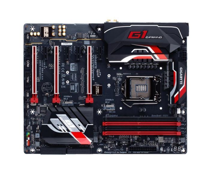 GA-Z170X-Gaming 6 (rev. 1.0) Gigabyte Socket LGA 1151 Intel Z170 Express Chipset 7th/6th Generation Core i7 / i5/ i3 / Pentium / Celeron Processors Support DDR4 4x DIMM 6x SATA 6.0Gb/s ATX Motherboard  (Refurbished)