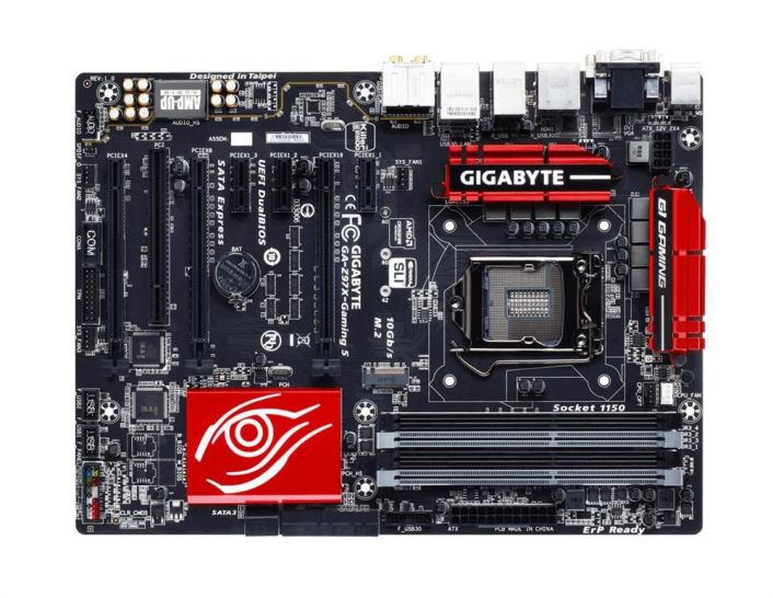 GA-Z97X-Gaming5 Gigabyte Socket LGA 1150 Intel Z97 Express Chipset Core i7 / i5 / i3 / Pentium / Celeron Processors Support DDR3 4x DIMM 6x SATA 6.0Gb/s ATX Motherboard (Refurbished) GA-Z97X-Gaming 5