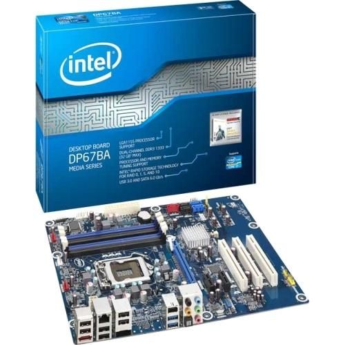 BLKDP67BAB3 Intel ATX iP67 LGA1155 Socket Desktop Board DP67BA Media Series (Refurbished)