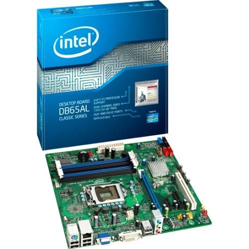 BLKDB65ALB3 Intel Desktop Board DB65AL Classic Series Motherboard Micro ATX iB65 LGA1155 Socket (Refurbished)