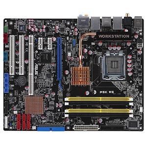 P5KWS ASUS Intel P35 Chipset Core 2 Extreme/ Core 2 Duo/ Pentium D/ Pentium 4/ Celeron Processors Support Socket LGA 775 ATX Workstation Motherboard (Refurbished)