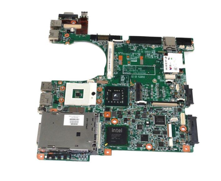 500907-001 HP System Board (MotherBoard) Intel PM45 Express Chipset with iAMT 4.0 Support for EliteBook 8530p Notebook PC (Refurbished)