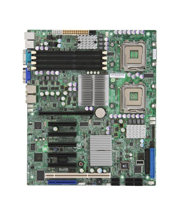 MBD-X7DWE-B SuperMicro X7DWE Dual Socket LGA 771 Intel 5400 Chipset Dual 64-Bit Intel Xeon Processors Support DDR2 4x DIMM 6x SATA 3.0GGb/s ATX Server Motherboard (Refurbished)