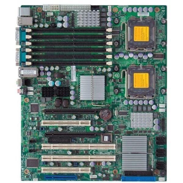 MBD-X7DAL-E-O SuperMicro X7DAL-E Socket LGA771 Intel 5000X Quad/Dual-Core Intel Xeon Processors Support DDR2 6x DIMM 6x SATA 3.0Gb/s ATX Server Motherboard (Refurbished)