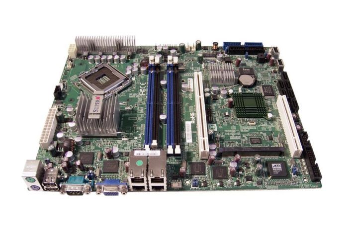 X7SBI-LN4 SuperMicro Socket LGA 775 Intel 3200 + ICH9R Chipset Intel Xeon 3000 Series/ Core 2 Quad/Dual Processors Support DDR2 4x DIMM 6x SATA 3.0Gb/s ATX Server Motherboard (Refurbished)