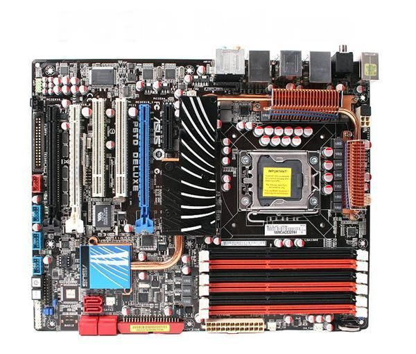 P6TDDELUXE ASUS P6TD Deluxe Socket LGA 1366 Intel X58/ICH10R Chipset Core i7 Processor Extreme Edition/ Core i7 Processor Support DDR3 6x DIMM 6x SATA 3.0Gb/s ATX Motherboard (Refurbished)