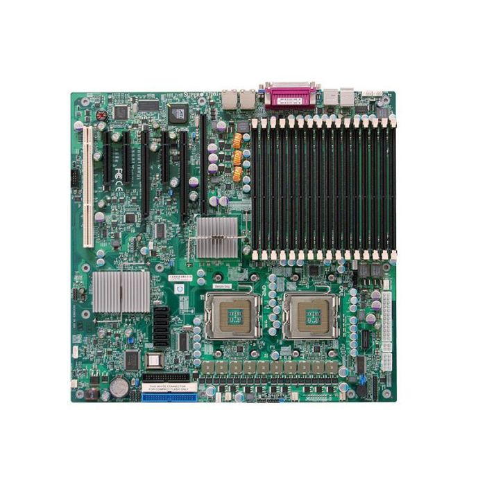 X7DBI+ SuperMicro Dual Socket LGA 771 Dual 64-Bit Xeon Processors Support DDR2 16x DIMM 6x SATA 3.0Gb/s Enhanced Extended ATX Server Motherboard (Refurbished)