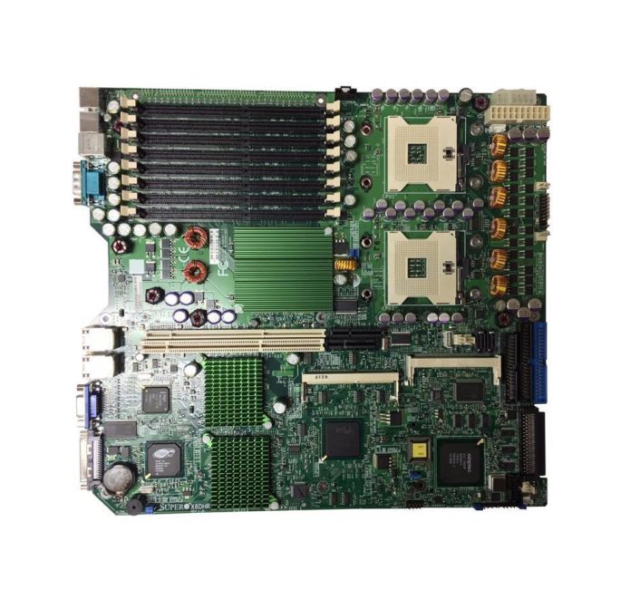 X6DHR-8G2-B SuperMicro Dual Socket FC-mPGA4 Intel E7520 Chipset Dual 64-Bit Intel Xeon Processors Support DDR2 8x DIMM 2x SATA Extended-ATX Server Motherboard (Refurbished)