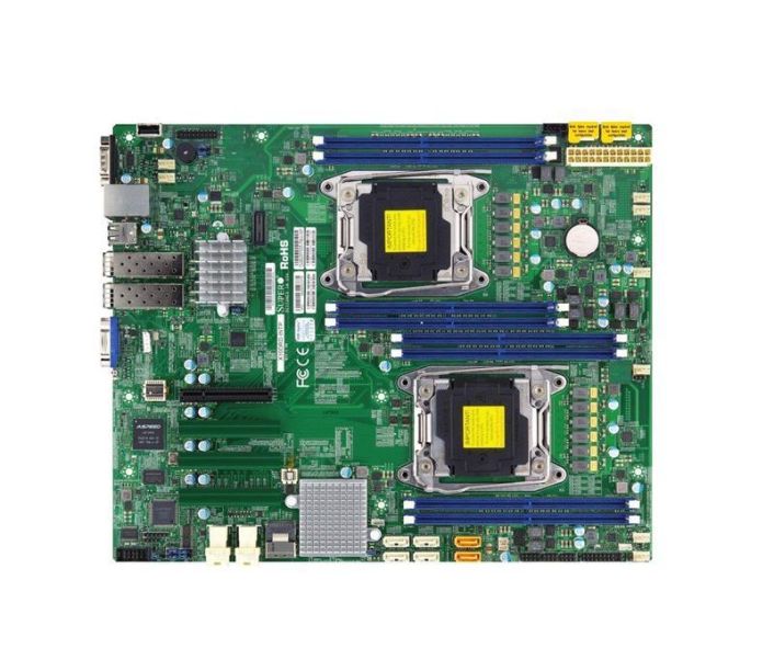 MBD-X10DRD-LTP SuperMicro X10DRD-LTP Dual Socket R3 LGA 2011 Xeon E5-2600 v4 / v3 Intel C612 Chipset DDR4 8 x DIMM 6 x SATA 6Gbps E-ATX Server Motherboard (Refurbished)