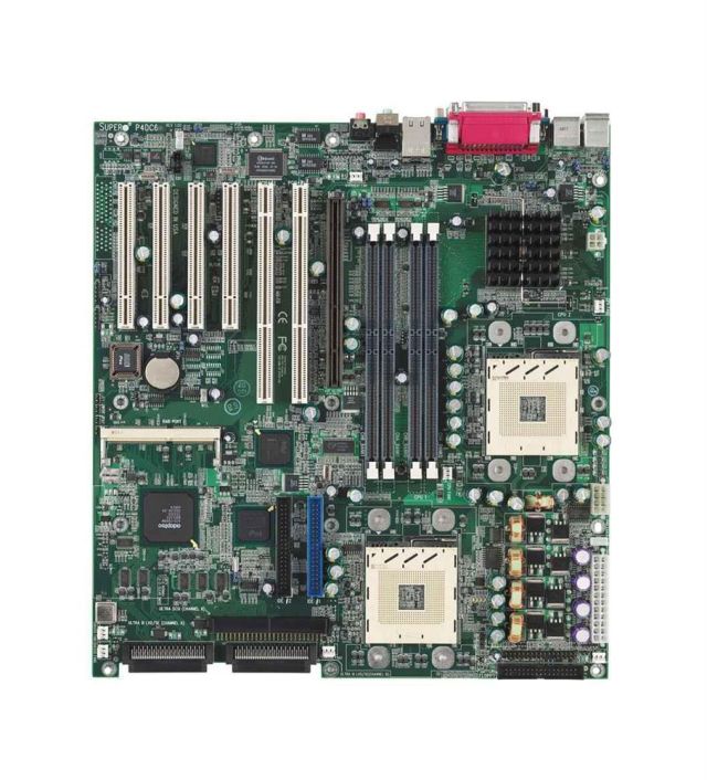 MBD-P4DC6-O SuperMicro P4DC6 Dual Socket mPGA603 Intel 860 Chipset Intel Dual Xeon Processors Support 4x DIMM ATA/100 Extended ATX Server Motherboard (Refurbished)
