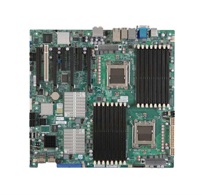 H8DAI SuperMicro+ Intel Chipset Extended-ATX 128GB DDR2 SDRAM Ultra ATA/133 (ATA-7) SATA/300 7.1 Channel Audio Server Motherboard (Refurbished)