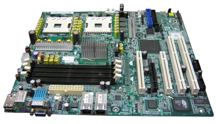 SE7525RP2 Intel Socket 604 Intel E7525 Chipset Intel Xeon Processors Support DDR2 4x DIMM 2x SATA 1.5Gb/s Extended-ATX Server Motherboard (Refurbished)