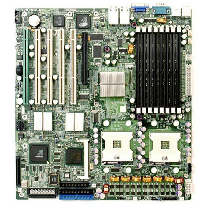 MBD-X6DH8-XG2 SuperMicro X6DH8-XG2 Dual Socket FC-mPGA4 Intel E7520 Chipset Dual Xeon Processors Support DDR2 8x DIMM 2x SATA Extended-ATX Server Motherboard (Refurbished)