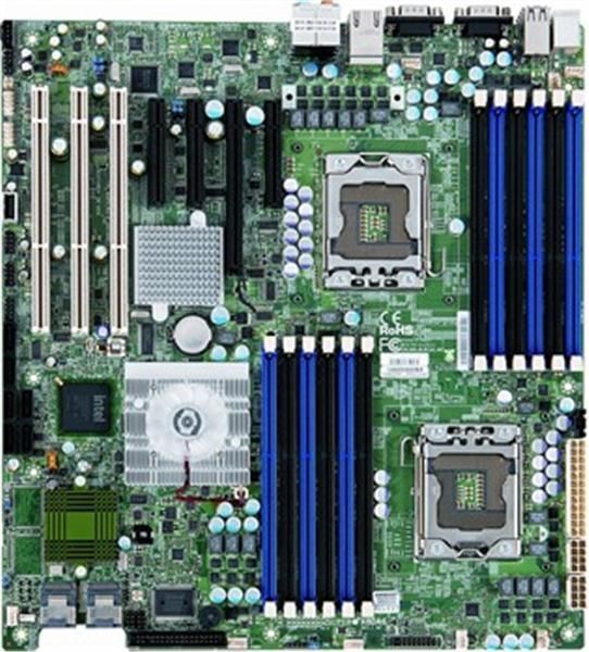 X8DA6 SuperMicro Dual Socket LGA 1136 Intel 5520 Chipset Intel Xeon 5600/5500 Series Processors Support DDR3 12x DIMM 6x SATA2 3.0Gb/s Extended-ATX Server Motherboard (Refurbished)