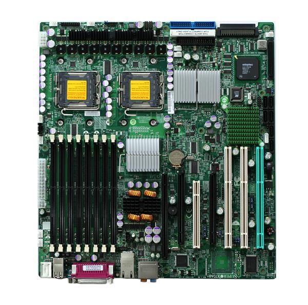 X7DA8 SuperMicro Dual Socket LGA 771 Intel 5000X Chipset Quad/Dual 64-Bit Intel  Xeon Processors Support DDR2 8x DIMM 6x SATA2 Extended ATX Server Motherboard (Refurbished)