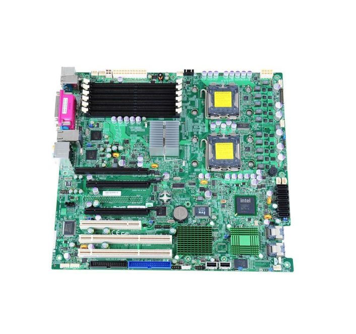 X7DCA-I SuperMicro Dual Socket LGA 771 Intel 5100 Chipset Dual 64-Bit Intel Xeon Processors Support DDR2 6x DIMM 6x SATA2 3.0Gb/s Extended-ATX Server Motherboard (Refurbished)