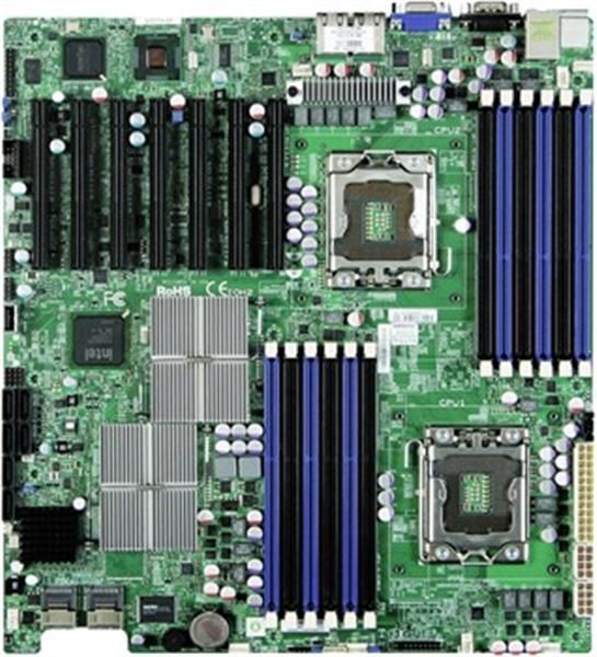 MBD-X8DTH-6F-O-EW2 SuperMicro X8DTH-6F Dual Socket LGA 1366 Intel 5520 Chipset Intel 5600/5500 Series Processors Support DDR3 12x DIMM 6x SATA2 3.0Gb/s Extended-ATX Server Motherboard (Refurbished)