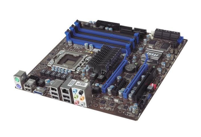 X58M-A1 MSI X58M Socket LGA 1366 Intel X58 + ICH10R Chipset Core i7 Processors Support DDR3 6x DIMM 7x SATA 3.0Gb/s Micro-ATX Motherboard (Refurbished)
