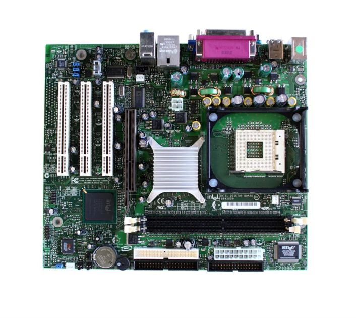 D845GERGL Intel Motherboard Socket 478 533MHz FSB DDR micro ATX Audio Video LAN (Refurbished)