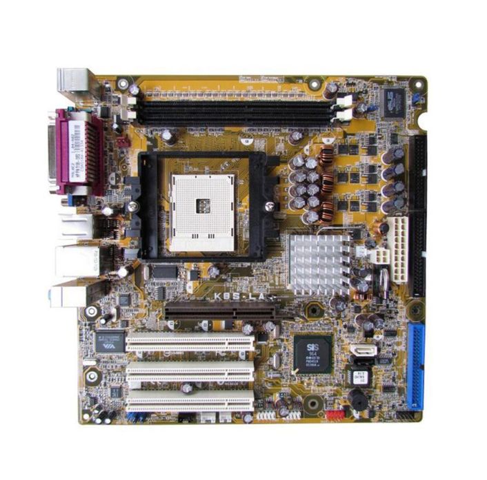 K8S-LA ASUS Socket 754 SiS760 + SiS964 Chipset AMD Athlon 64 Processors Support DDR 2x DIMM 2x SATA Micro-ATX Motherboard (Refurbished)