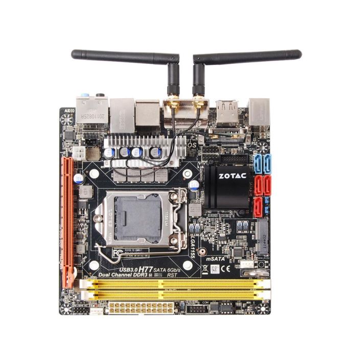 H77ITX-A-E Zotac Socket LGA 1155 Intel Express Chipset Intel Core i7 / i5 / i3 Processors Support DDR3 2x DIMM 4x SATA 3.0Gb/s Mini-ITX Motherboard (Refurbished)
