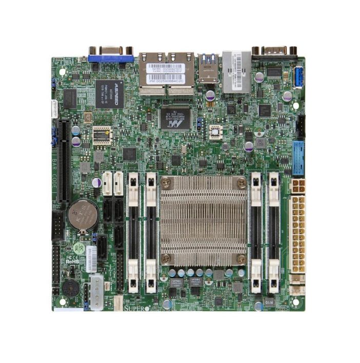 A1SRI2558FO SuperMicro A1SRI-2558F System On Chipset Intel Atom C2558 Processors Support DDR3 4x DIMM 2x SATA3 6.0Gb/s Mini-ITX Motherboard (Refurbished)