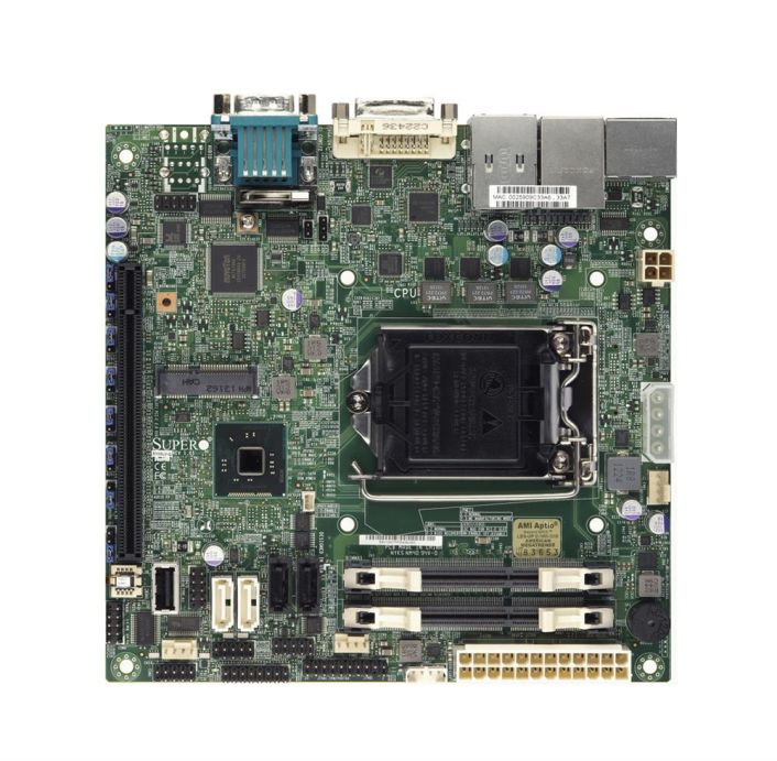 MBX10SLV SuperMicro X10SLV Socket LGA1150 Intel H81 Express Chipset 4th Generation Core i7 / i5 / i3 / Pentium / Celeron Processors Support DDR3 2xDIMM 2x SATA3 6.0Gb/s Mini-ITX Motherboard (Refurbished)