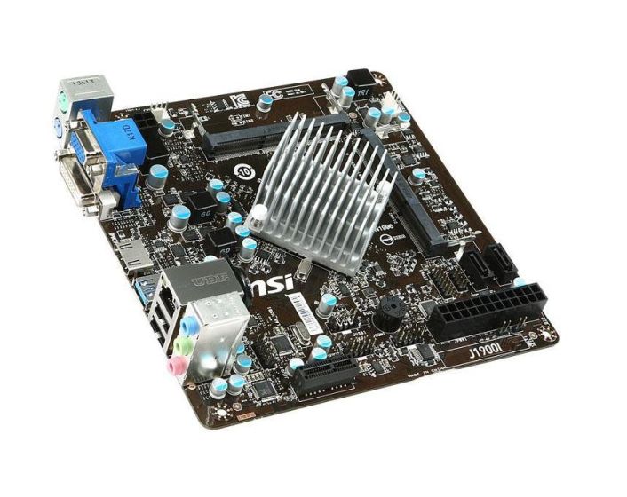 7877-002R MSI J1900I Intel Celeron J1900 Processors Support DDR3 2x DIMM 2x SATA2 Mini-ITX Motherboard (Refurbished)