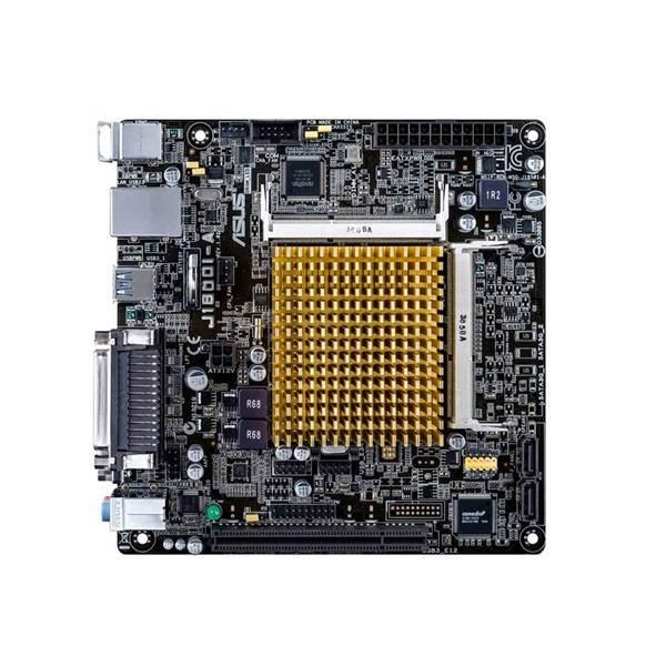J1800I-A ASUS System On Chipset Intel Celeron Dual-Core J1800 Processors Support DDR3L 2x SO-DIMM 2x SATA 3.0Gb/s Mini-ITX Motherboard (Refurbished)
