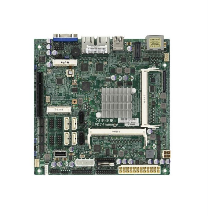 MBDX10SBALO SuperMicro X10SBA-L Socket FCBGA1170 System On Chipset Intel Celeron Processors Support DDR3 SO-DIMM 2x SATA2 Mini-ITX Server Motherboard (Refurbished)