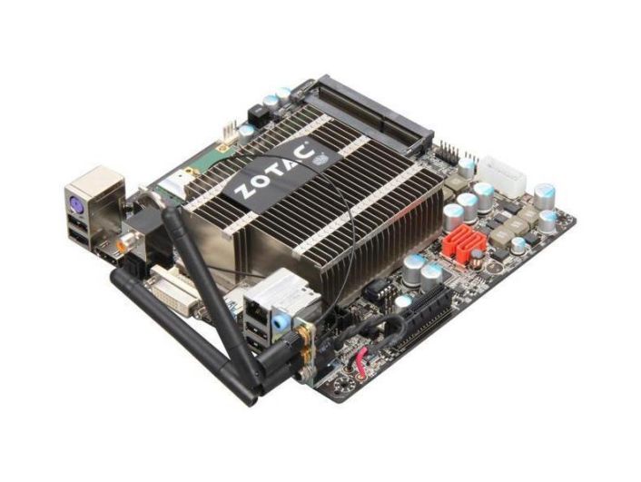 IONITX-T-U Zotac Ion Motherboard Mini-itx Nm10+d525+gt218 DDR3 PCie1 Wifi Dvi (Refurbished)