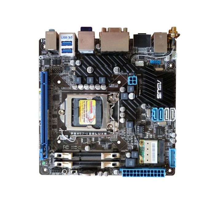 P8H67-I-DELUXE ASUS P8H67-I DELUXE Socket LGA 1155 Intel H67 Chipset Core i7 / i5 / i3 / Processors Support DDR3 2x SO-DIMM 2x SATA 6.0Gb/s Mini-ITX Motherboard (Refurbished)