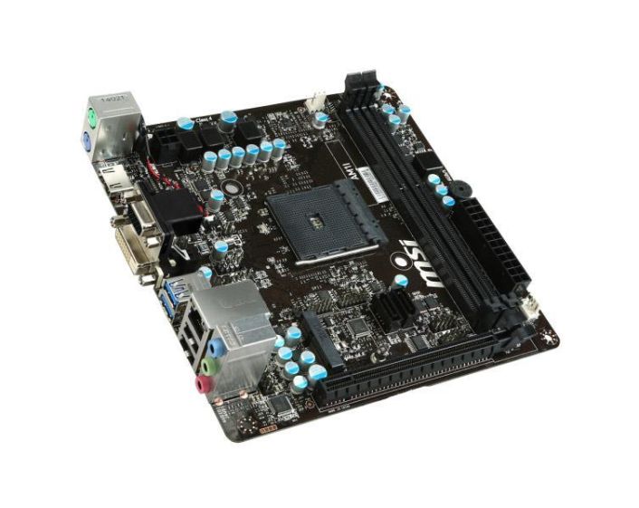 AM1I-PB-R MSI Socket AM1 AMD APU Chipset AMD Athlon/ AMD Sempron Processors Support DDR3 2x DIMM 2x SATA 6.0Gb/s Mini-ITX Motherboard (Refurbished)