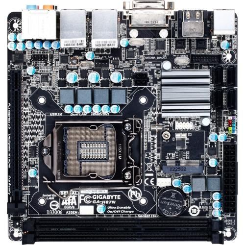 GA-H87N Gigabyte Socket LGA 1150 Intel H87 Chipset Core i7 / i5 / i3 / Pentium / Celeron Processors Support DDR3 2x DIMM 4x SATA 6.0Gb/s Mini-ITX Motherboard (Refurbished)